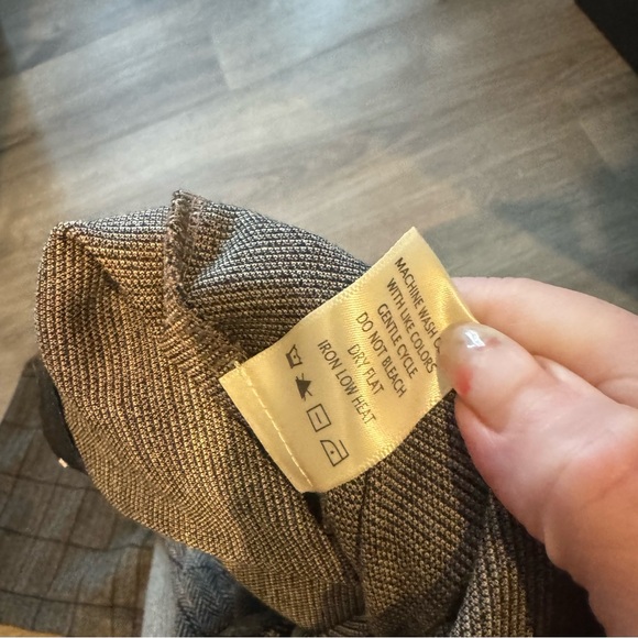 Max Studio Black Waistband Windowpane Pants - Picture 6 of 8